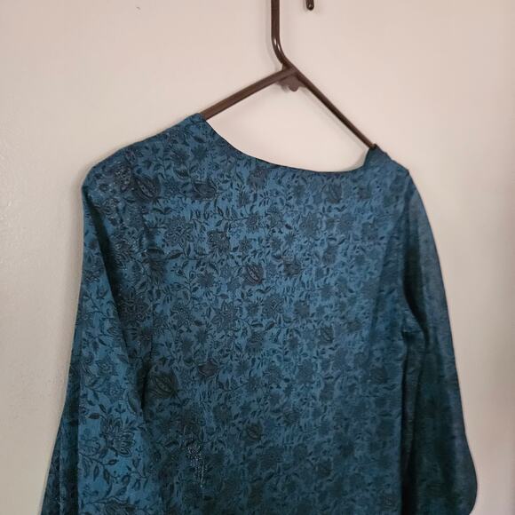 NWOT Halogen Floral Blouse Sz XS - Picture 9 of 15